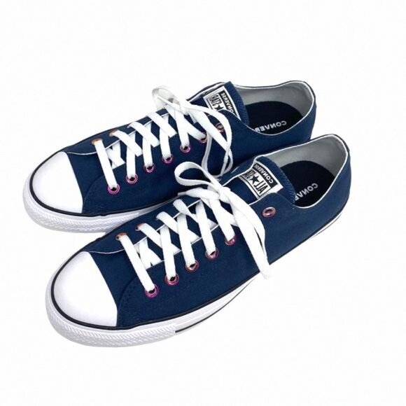 Converse Ctas Low Shoes Skate Casual Men's Size 168958C-WBP Custom Canvas Navy - Picture 3 of 13